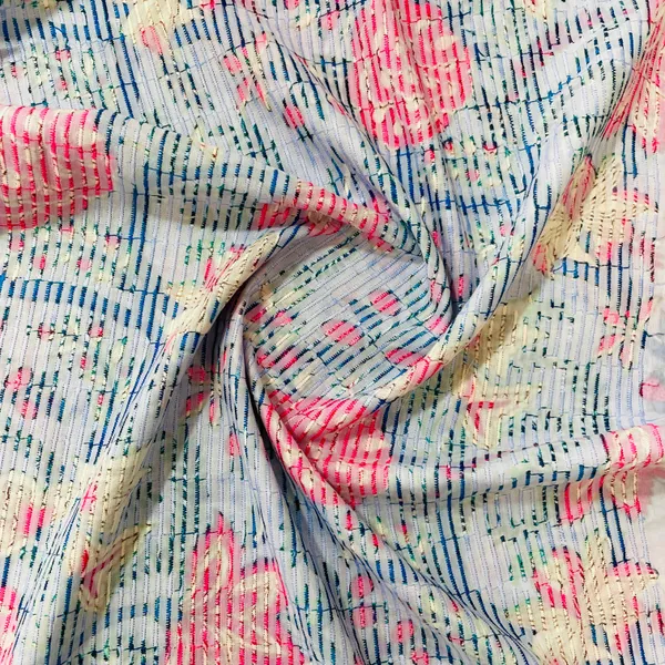 Blue_Multicolor_Digital_Floral_Print_Embroidery_Cotton_Fabric_Default_Title