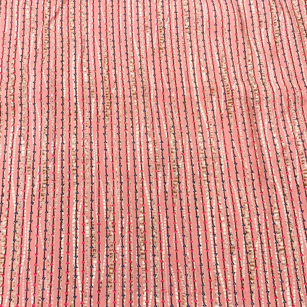 Peach_Pink_Multicolor_Stripe_Print_Chanderi_Silk_Fabric_12050_Default_Title