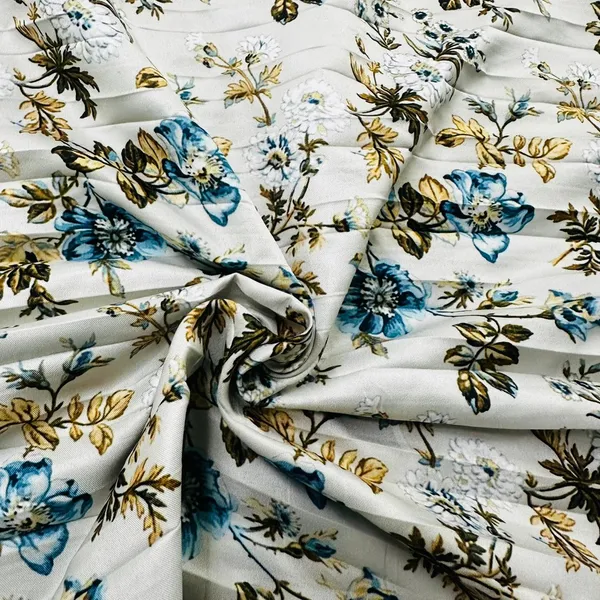 Green_Floral_Print_Pleated_Semi_Satin_Twill_Fabric_Tu_5075_Default_Title