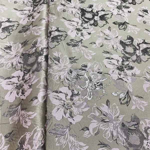 Light_Brown_Pink_Floral_Brocade_Jacquard_Fabric_Default_Title