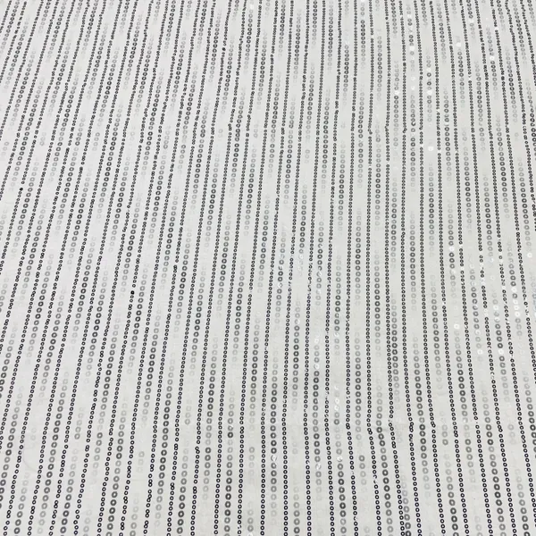 White_Sequins_Embroidery_Knitted_Lycra_Fabric_Default_Title