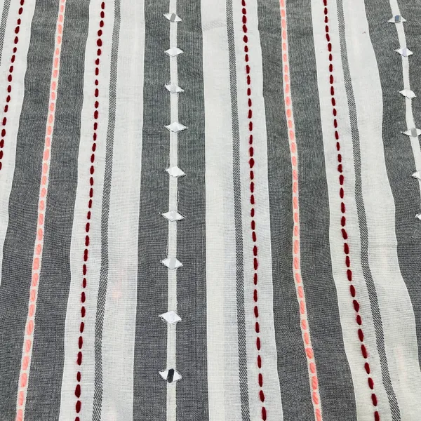 Premium_Mutlicolor_Stripe_Dobby_With_Mirror_Embroidery_Cotton_Fabric_Default_Title