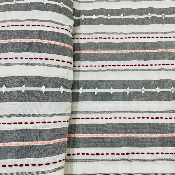 Premium_Mutlicolor_Stripe_Dobby_With_Mirror_Embroidery_Cotton_Fabric_Default_Title