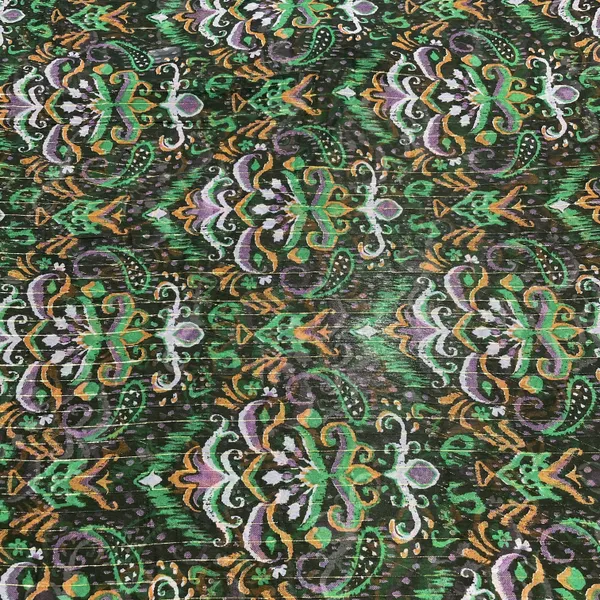 Premium_Green_Black_Ikkat_Print_Chiffon_Fabric_Default_Title