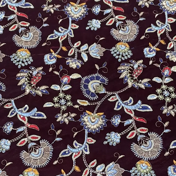 Classic_Maroon_Floral_Sequins_Embroidery_Velvet_Fabric_Default_Title