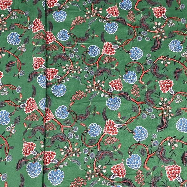 Classic_Green_Floral_Print_Velvet_Fabric_Default_Title