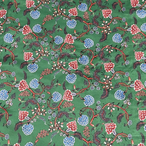 Classic_Green_Floral_Print_Velvet_Fabric_Default_Title