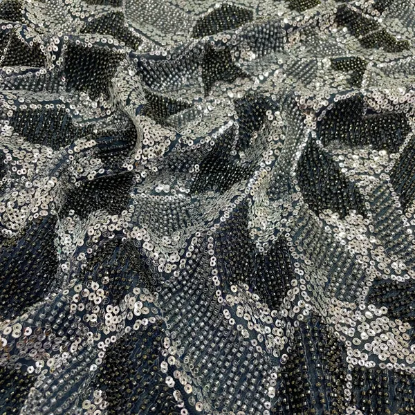 Navy_Blue_Silver_Beads_Imported_Sequins_Embroidery_Net_Fabric_Default_Title