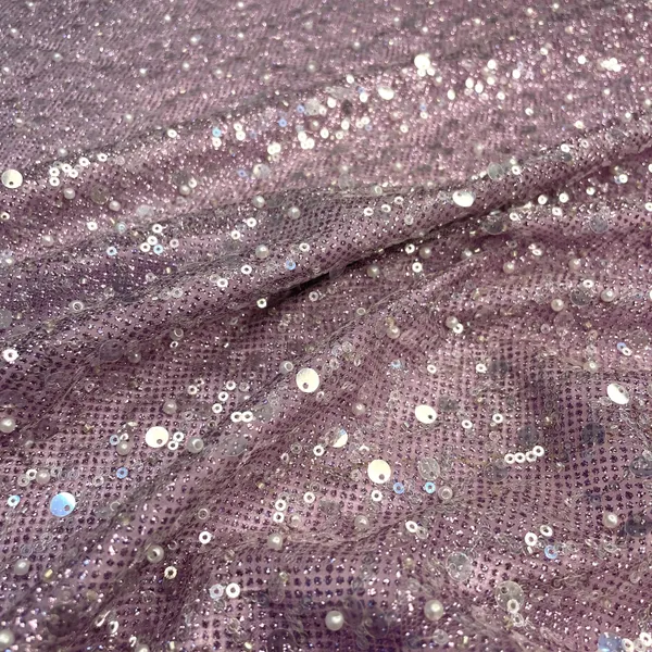 Premium_Pink_Sequins_Embroidery_Bonded_Glitter_Net_Fabric_Default_Title
