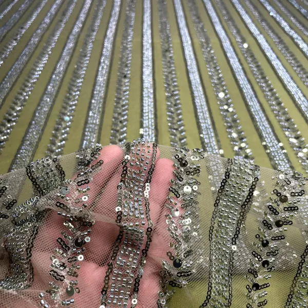 Premium_Olive_Green_Stripes_Sequins_Cutdana_Embroidery_Net_Fabric_Default_Title