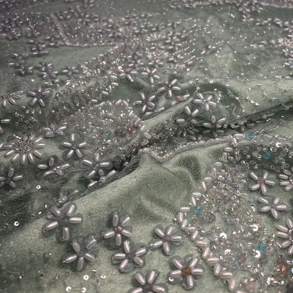 Premium_Mint_Green_Imported_Ricebeads_Handcrafted_Embroidery_Net_Fabric_Default_Title