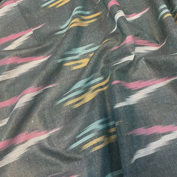 Premium_Green_Multicolor_Ikkat_Print_Cotton_Fabric_Default_Title