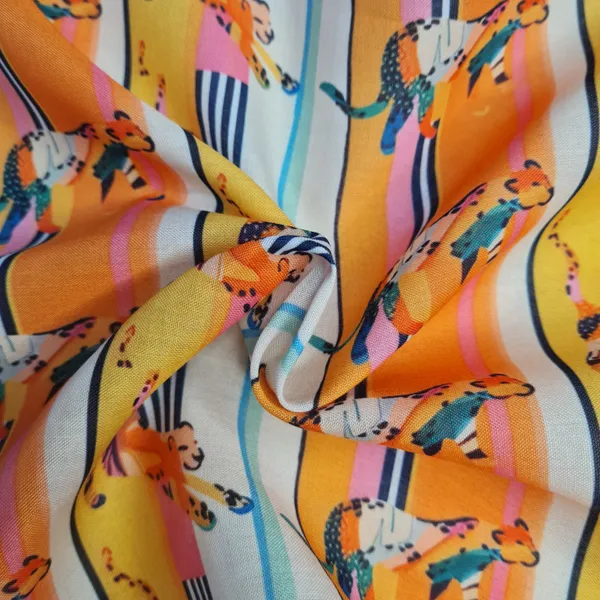 Exclusive_Orange_Tropical_Stripe_Print_Cambric_Cotton_Fabric_Default_Title