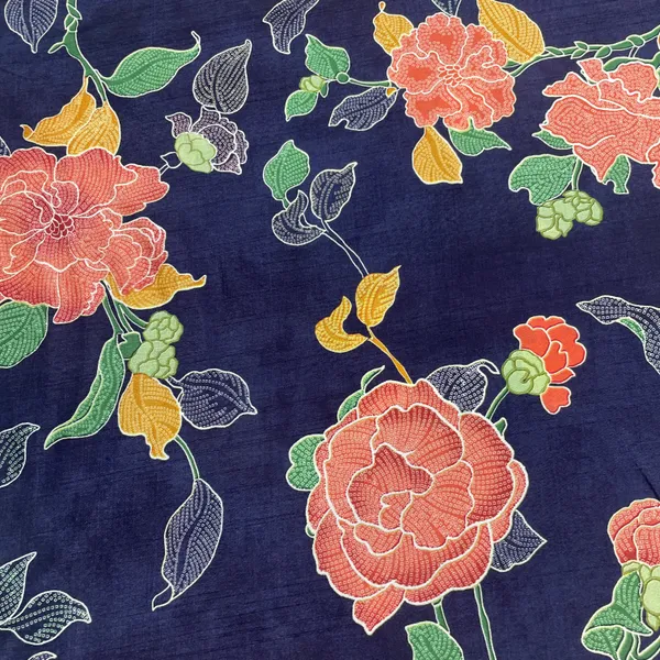 Navy_Blue_Floral_Print_Tusser_Silk_Fabric_20351_Default_Title