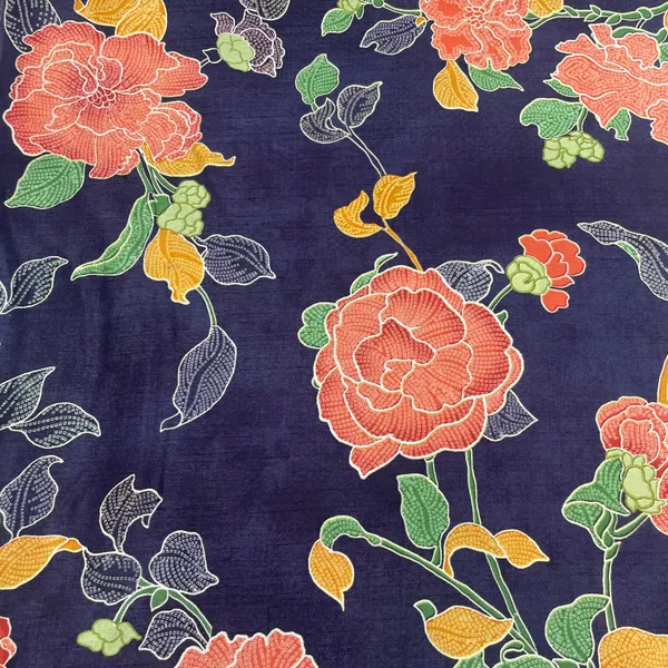 Navy_Blue_Floral_Print_Tusser_Silk_Fabric_20351_Default_Title