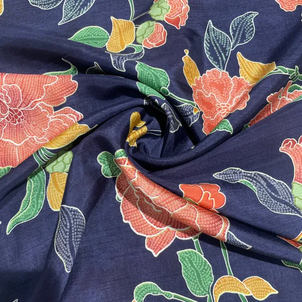 Navy_Blue_Floral_Print_Tusser_Silk_Fabric_20351_Default_Title