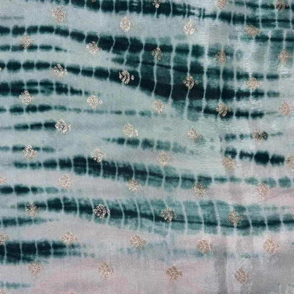 Dark_Green_Shibhori_Print_Russian_Jacquard_Fabric_Default_Title