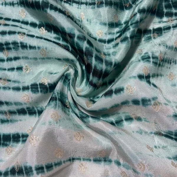 Dark_Green_Shibhori_Print_Russian_Jacquard_Fabric_Default_Title