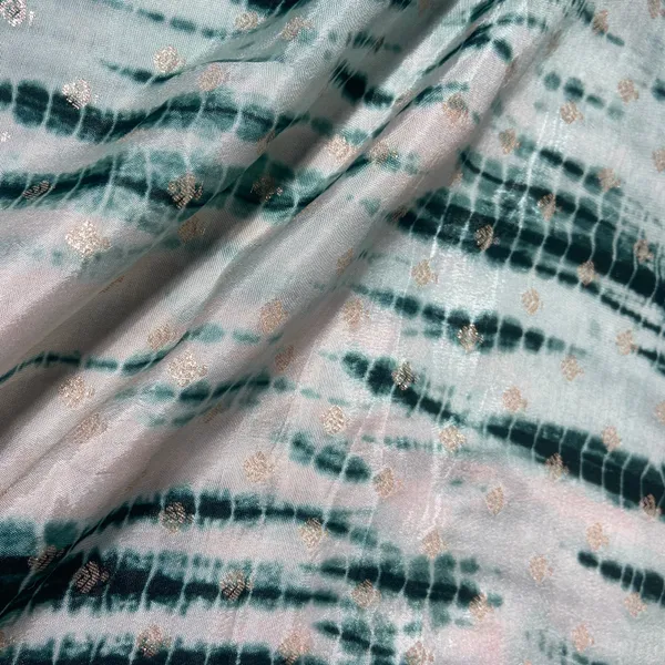 Dark_Green_Shibhori_Print_Russian_Jacquard_Fabric_Default_Title