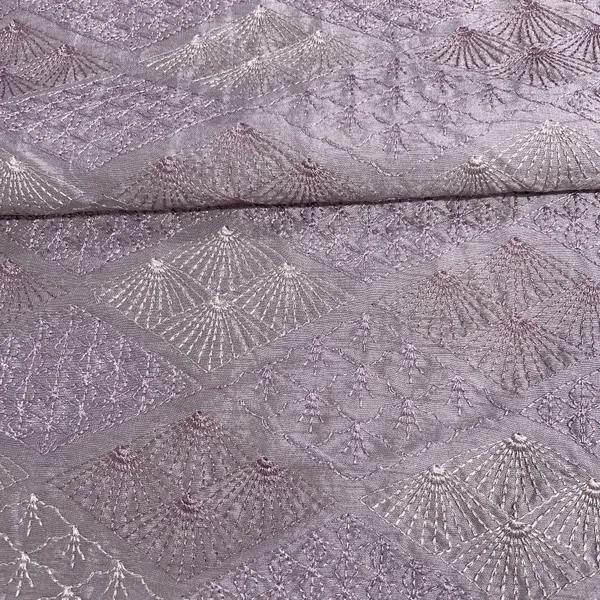 Purple_Floral_Thread_Embroidery_Tusser_Silk_Default_Title