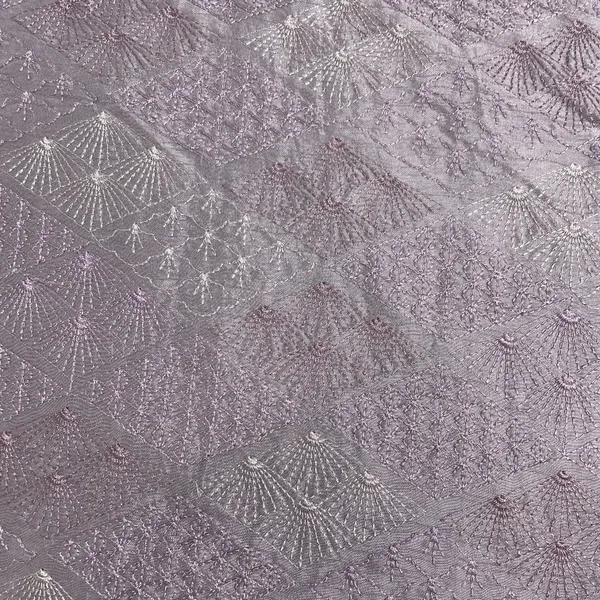Purple_Floral_Thread_Embroidery_Tusser_Silk_Default_Title