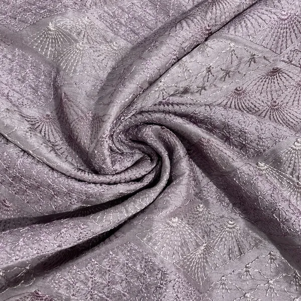 Purple_Floral_Thread_Embroidery_Tusser_Silk_Default_Title