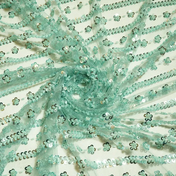 Sage_Green_Stripes_Cutdana_Sequins_Embroidery_Net_Fabric_Default_Title