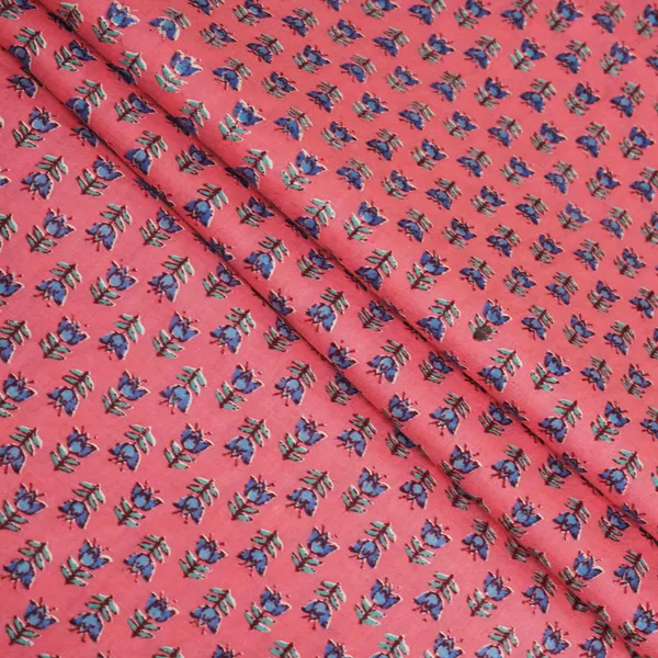 Peach_Pink_Floral_Print_Cotton_Fabric_Scf_24215_Default_Title