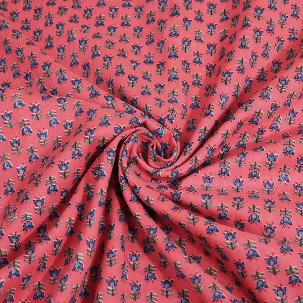 Peach_Pink_Floral_Print_Cotton_Fabric_Scf_24215_Default_Title