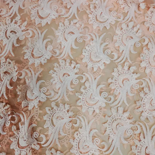 Peach_Pink_3d_Floral_Thread_Embroidery_Net_Fabric_Default_Title