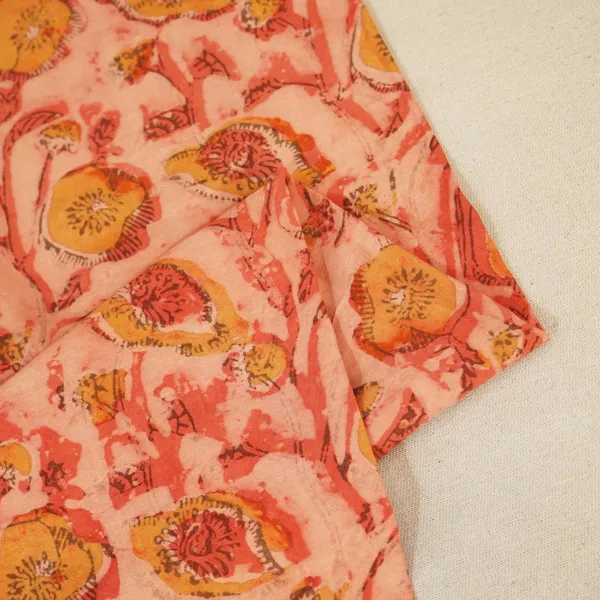 Peach_Dabu_Print_Cotton_Fabric_Nc_24566_Default_Title