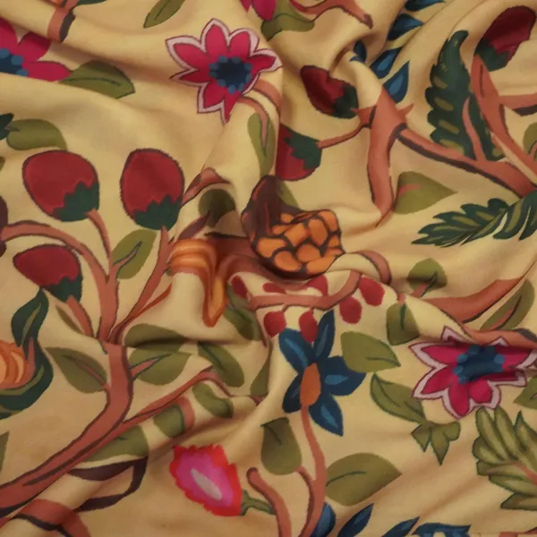 Dark_Cream_Floral_Print_Muslin_Fabric_Mtf_26507_Default_Title