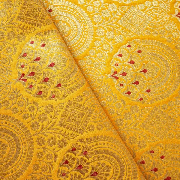 Yellow_Jaal_With_Mina_Buta_Brocade_Fabric_Kr_28055_Default_Title