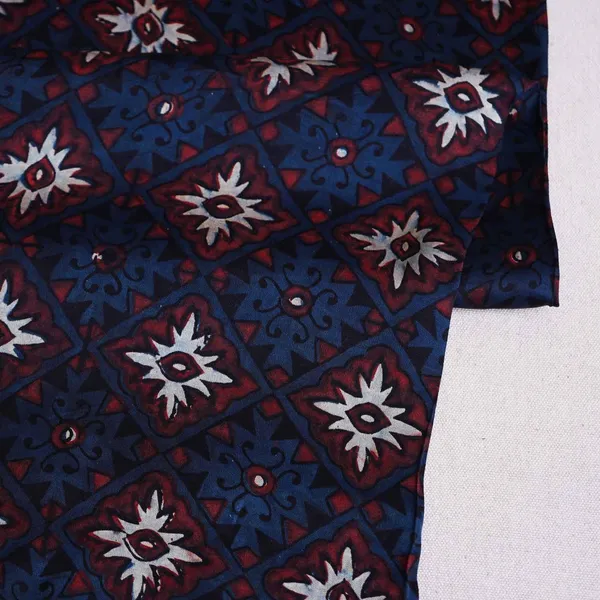 Navy_Blue_Ajrakh_Print_Modal_Satin_Fabric_Eeg_28733_Default_Title