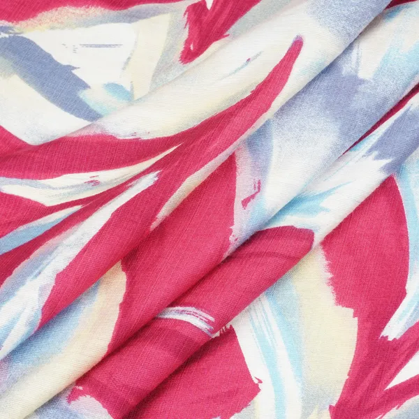 Red_With_Multicolor_Abstract_Print_Viscose_Linen_Pdm_29473_Default_Title
