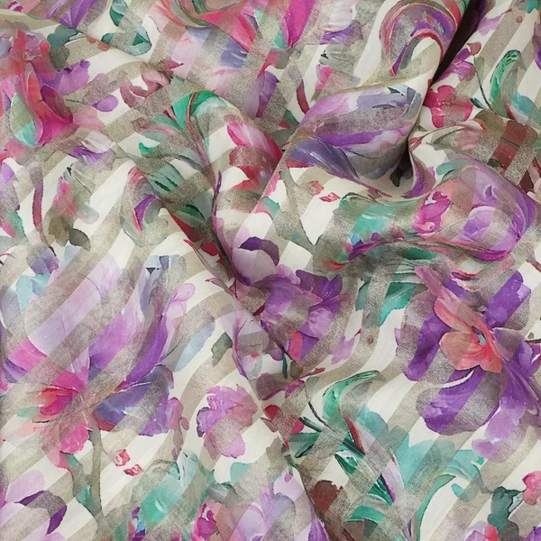 Off_White_With_Multicolor_Floral_Print_Tissue_Chanderi_Fabric_Mt_29487_Default_Title