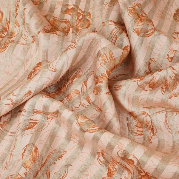 Peach_Floral_Print_Tissue_Chanderi_Fabric_Mt_29490_Default_Title