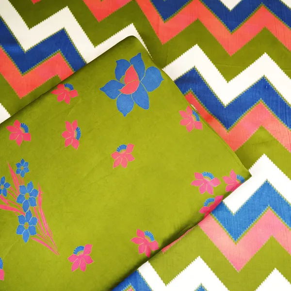 Green_With_Multicolor_Chervon_Print_Modal_Satin_Sn_29505_Default_Title