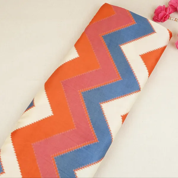 Orange_With_Multicolor_Chervon_Print_Modal_Satin_Sn_29507_Default_Title