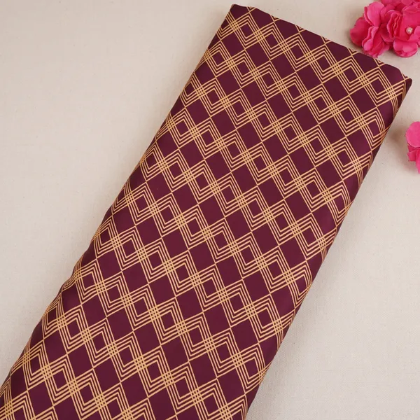 Wine_Geomatrical_Print_Modal_Satin_Sn_29510_Default_Title