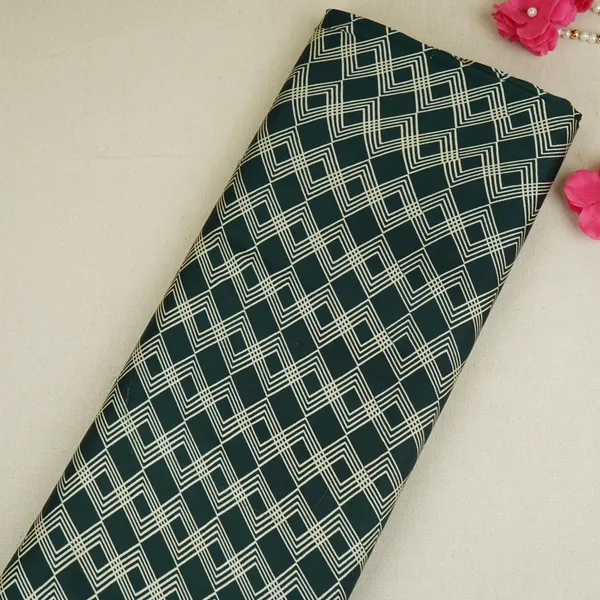 Dark_Green_Geomatrical_Print_Modal_Satin_Sn_29511_Default_Title