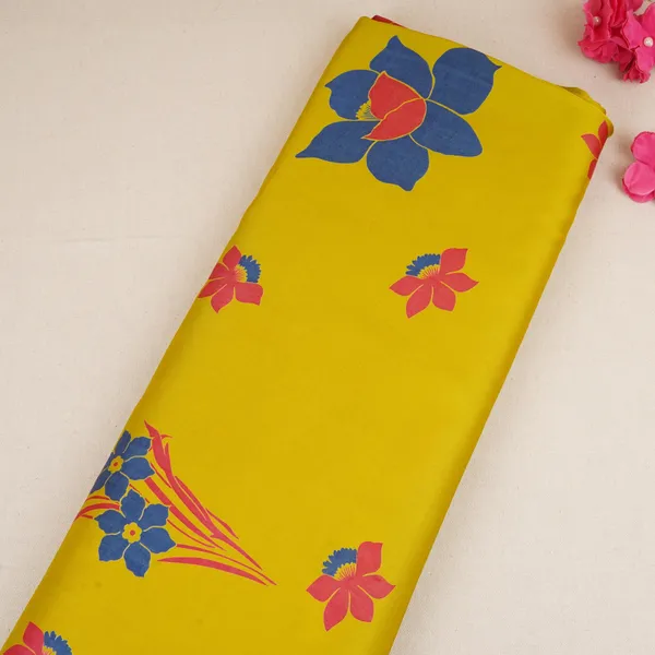 Mustard_Floral_Print_Modal_Satin_Sn_29527_Default_Title