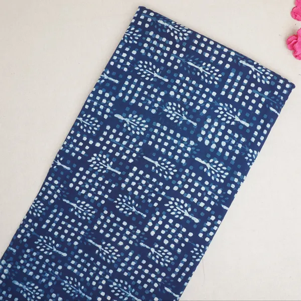 Indigo_With_White_Dabu_Print_Cotton_Fabric_Dh_29456_Default_Title