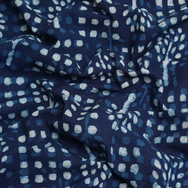Indigo_With_White_Dabu_Print_Cotton_Fabric_Dh_29456_Default_Title