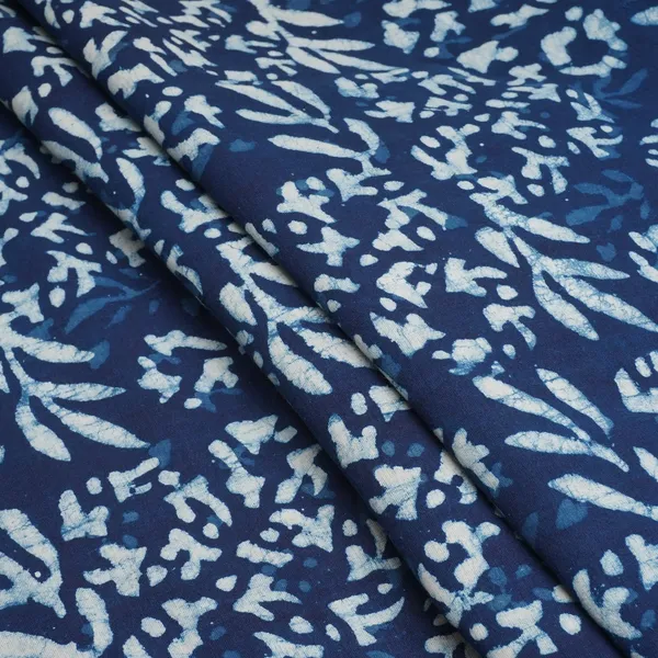 Indigo_With_White_Dabu_Print_Cotton_Fabric_Dh_29457_Default_Title