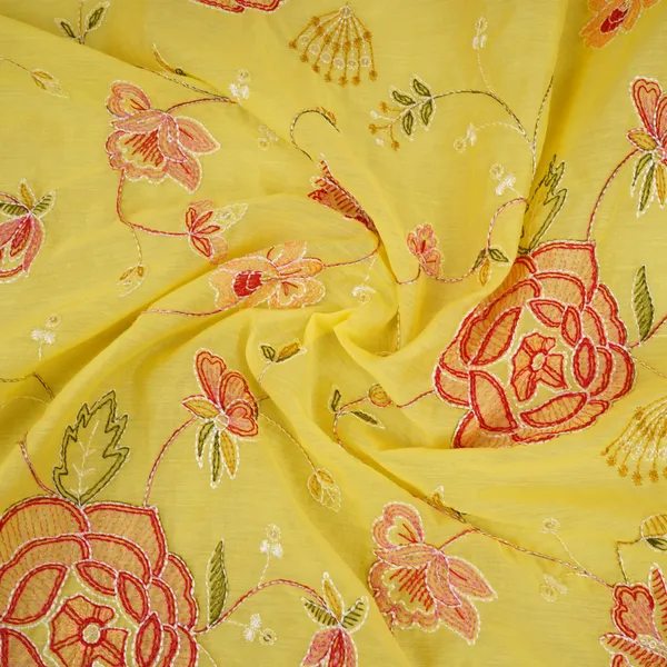 Lemon_Yellow_Aari_Embroidery_Mul_Chanderi_Fabric_Dc_29682_Default_Title