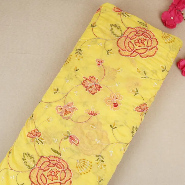 Lemon_Yellow_Aari_Embroidery_Mul_Chanderi_Fabric_Dc_29682_Default_Title