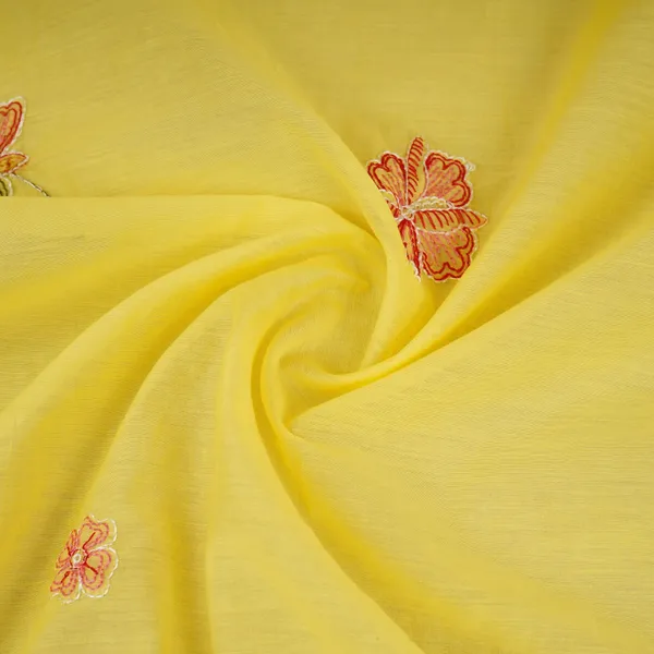 Lemon_Yellow_Floral_Embroidery_Mul_Chanderi_Fabric_Dc_29683_Default_Title