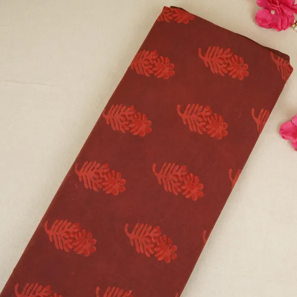 Brick_Red_Dabu_Print_Cotton_Fabric_Nc_29651_Default_Title