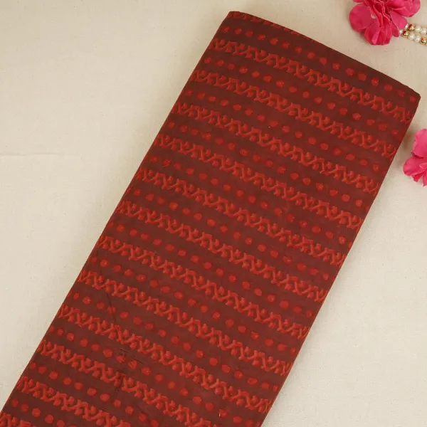Maroon_Dabu_Print_Cotton_Fabric_Nc_29652_Default_Title